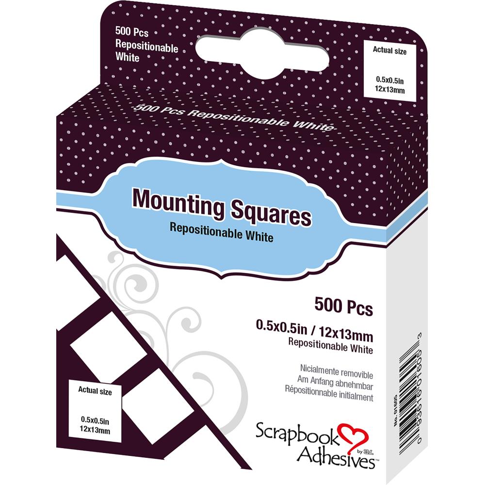 Scrapbook Adhesives Mounting Squares 500/Pkg - Repositional