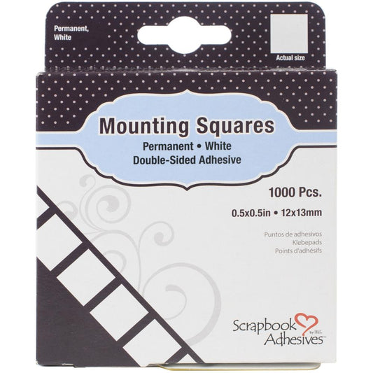 Scrapbook Adhesives Mounting Squares 1000/Pkg - Permanent