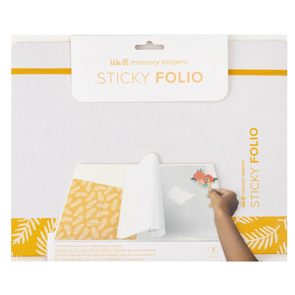 We R Memory Keepers Sticky Folio 8.5"X11" - Yellow