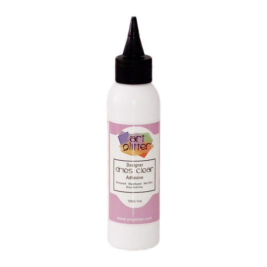 Art Institute Glitter Designer Dries Clear Adhesive - 4oz.