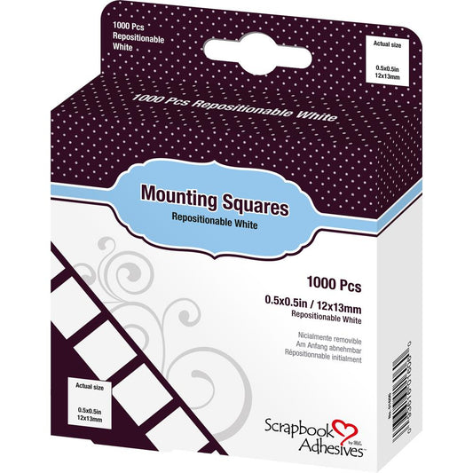 Scrapbook Adhesives Mounting Squares 1000/Pkg - Repositional