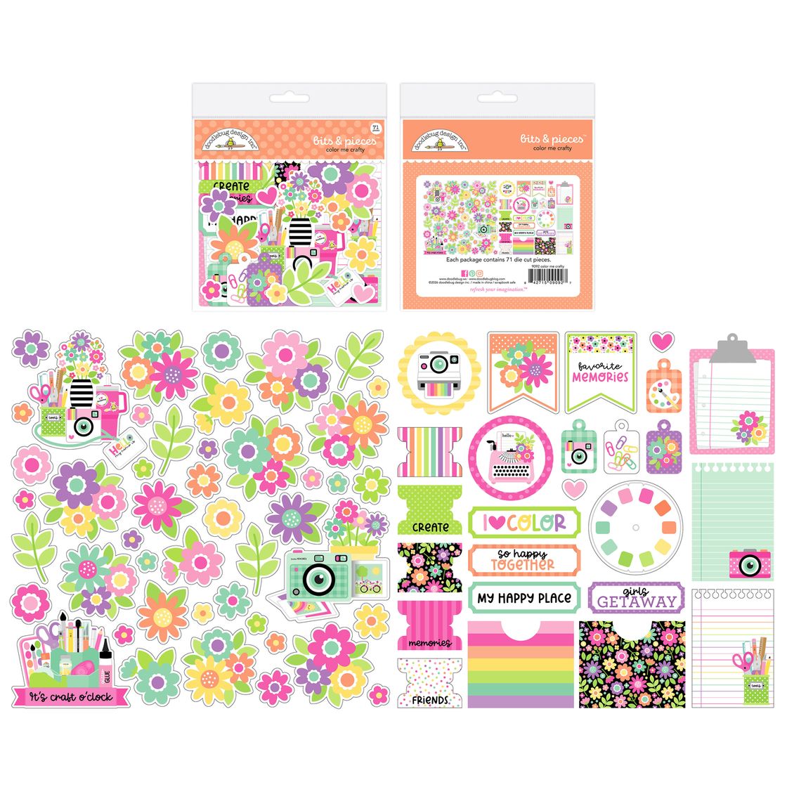 Doodlebug Bits & Pieces Die-Cuts - Color Me Crafty