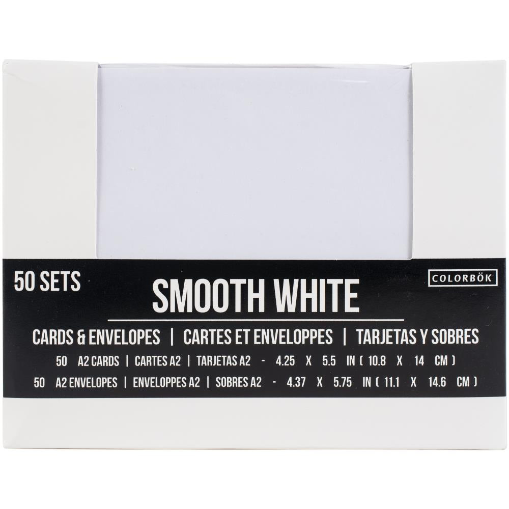Colorbok A2 Cards W/Envelopes (4.375"X5.75") 50/Pkg