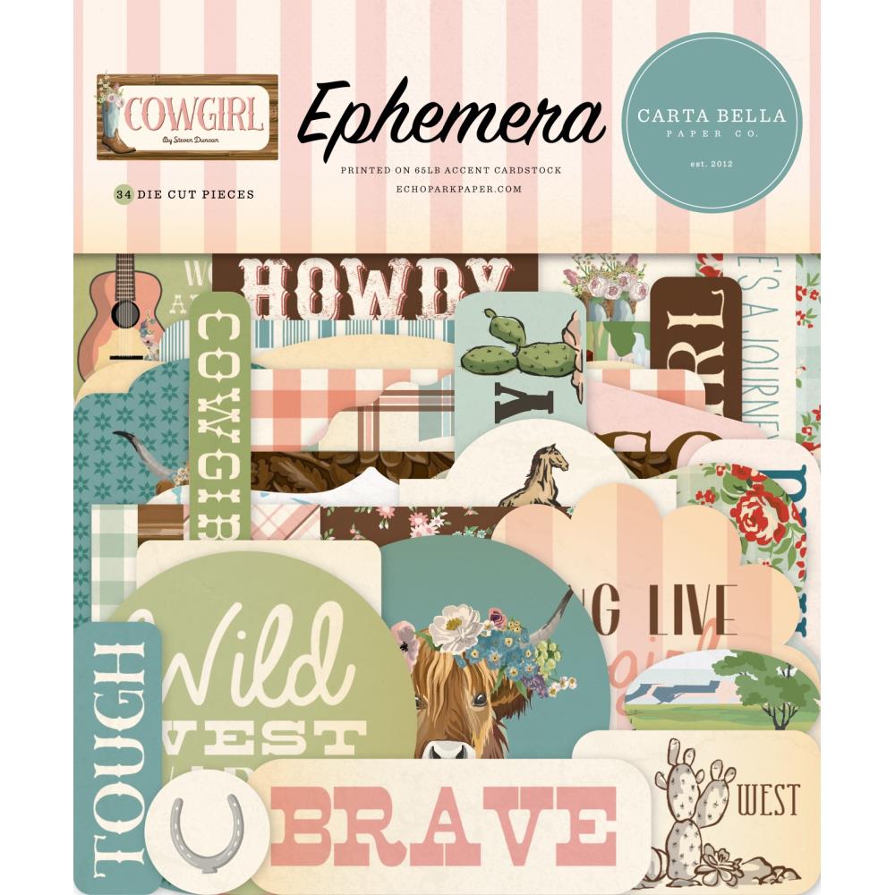 Carta Bella Ephemera - Cowgirl