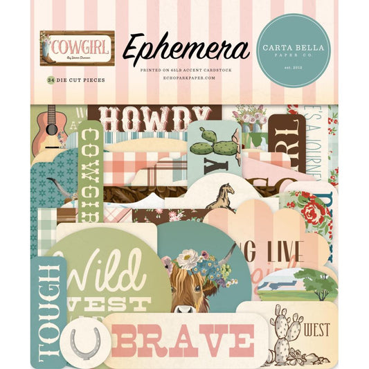 Carta Bella Ephemera - Cowgirl