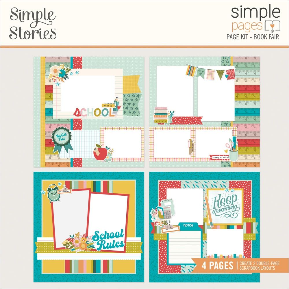 Simple Stories Simple Pages Page Kit - Book Fair