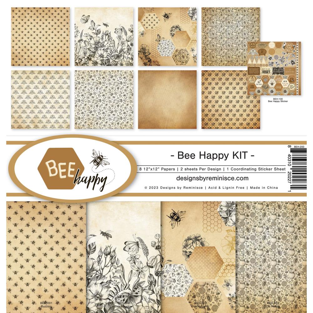 Reminisce Collection Kit 12"X12" - Bee Happy