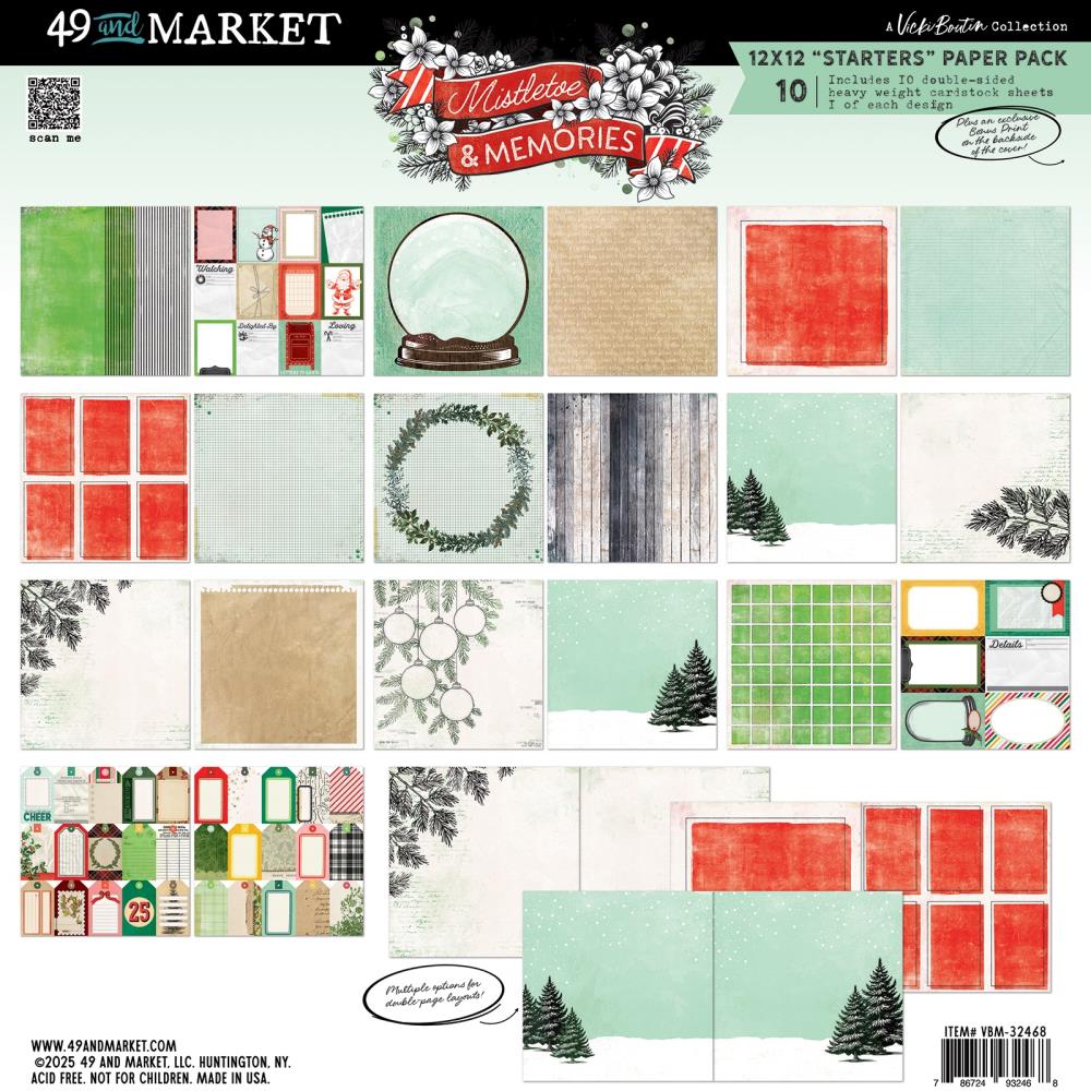 49 And Market Collection Pack 12"X12" - Mistletoe And Memories