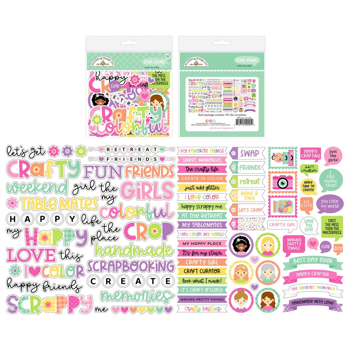 Doodlebug Chit Chat Die-Cuts - Color Me Crafty