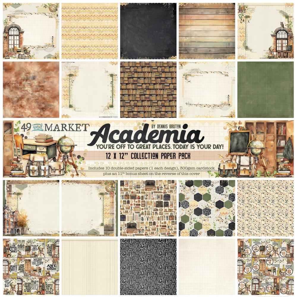 49 And Market Collection Pack 12"X12" - Academia