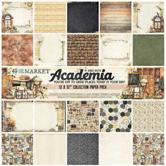 49 And Market Collection Pack 12"X12" - Academia