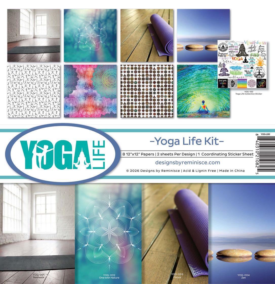 Reminisce Collection Kit 12"X12" - Yoga Life