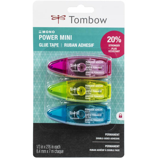 Tombow MONO Power Mini Glue Tape 3/Pkg