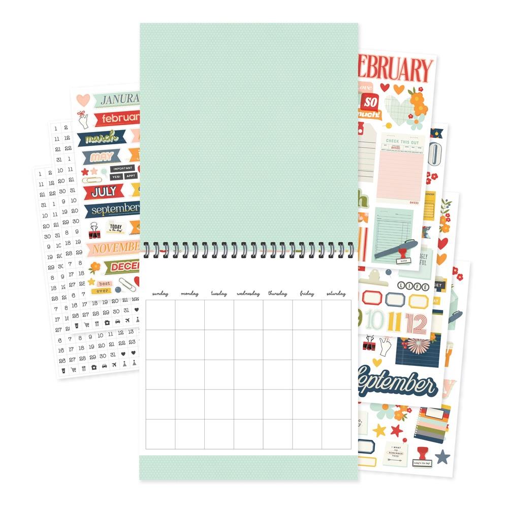 Simple Stories 12-Month Memory Calendar