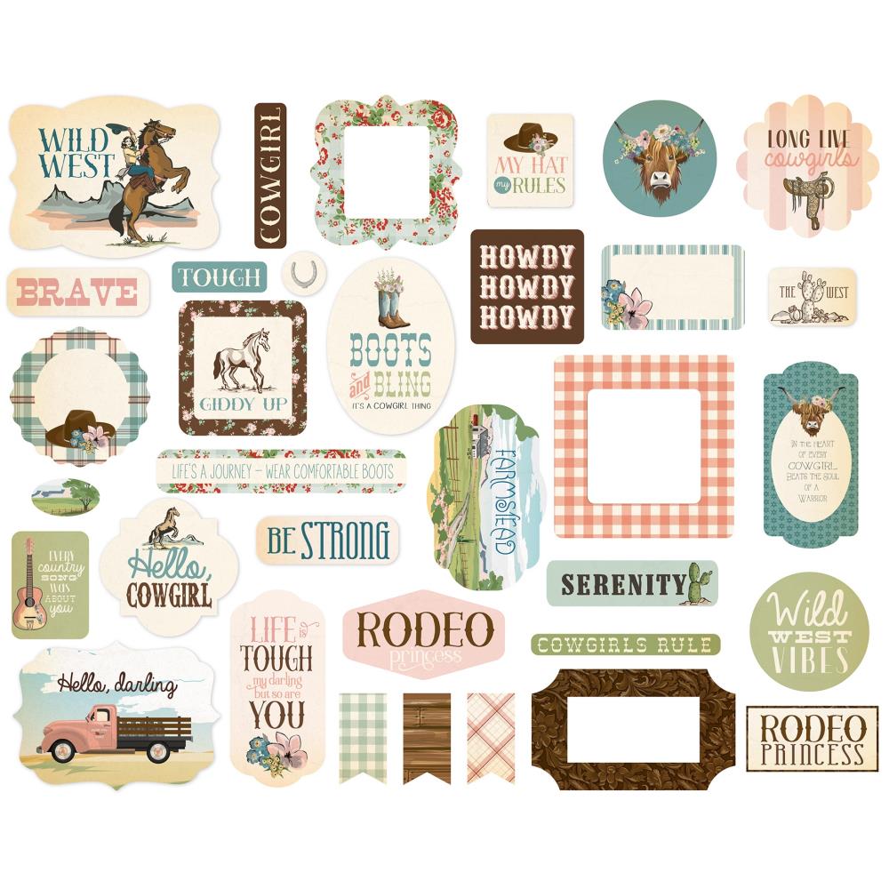 Carta Bella Ephemera - Cowgirl