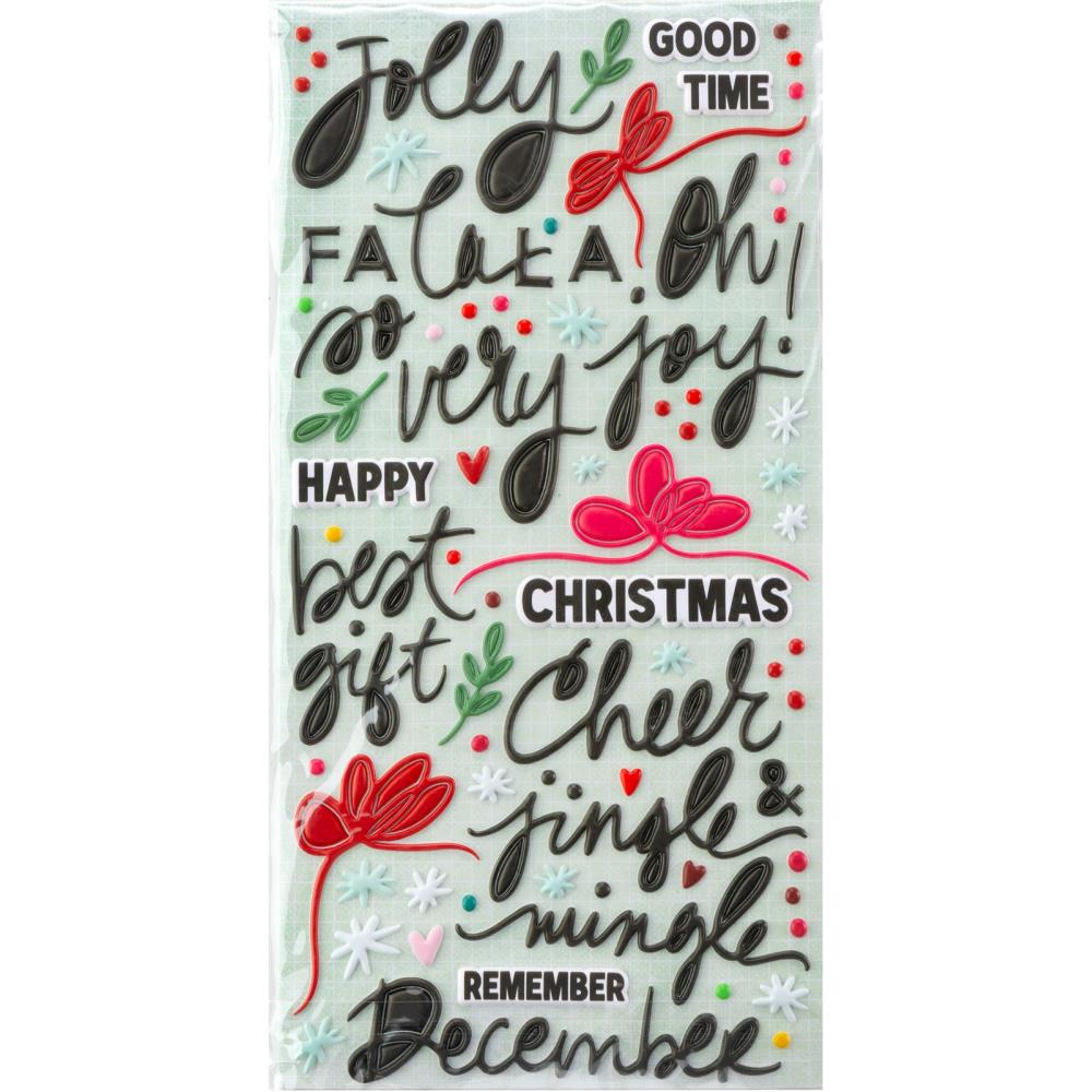 49 And Market Puffy Stickers - Mistletoe and Memories