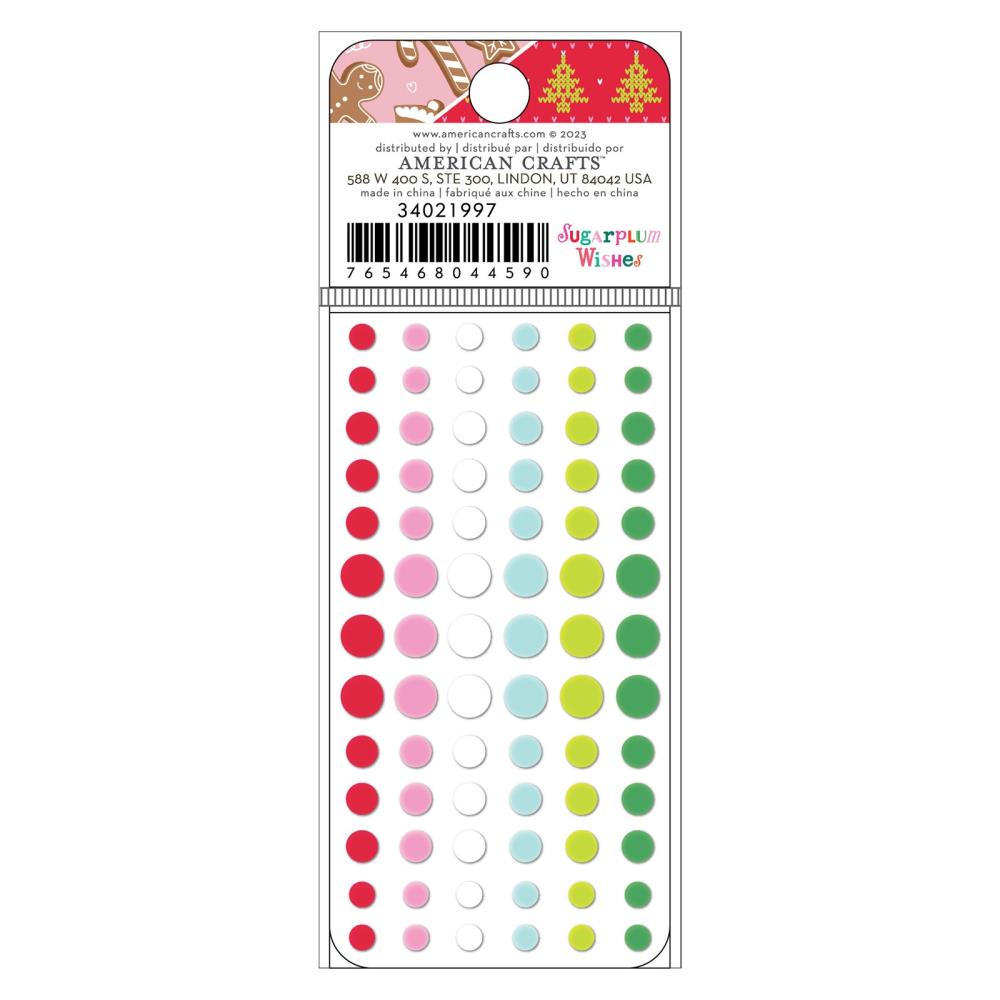 Paige Evans Sugarplum Wishes Enamel Dots 156/Pkg