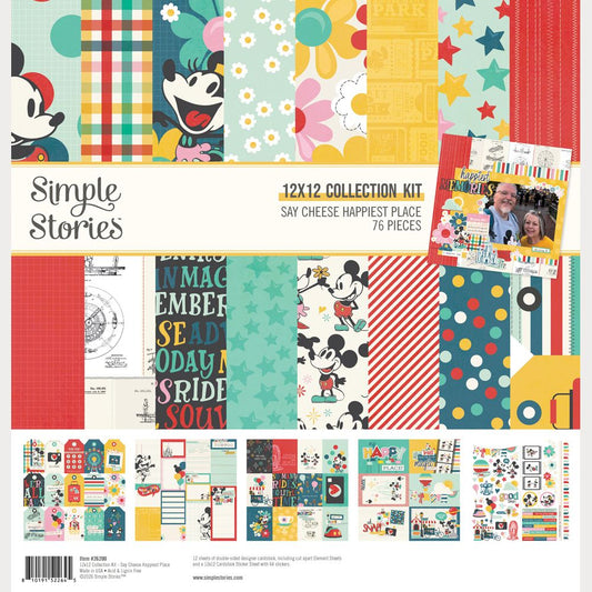 Simple Stories Collection Kit 12"X12" - Say Cheese Happiest Place