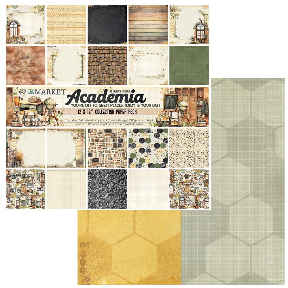 49 And Market Collection Pack 12"X12" - Academia