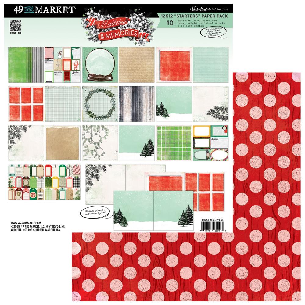 49 And Market Collection Pack 12"X12" - Mistletoe And Memories