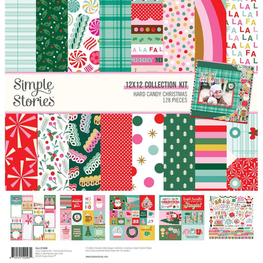 Simple Stories Collection Kit 12"X12" - Hard Candy Christmas