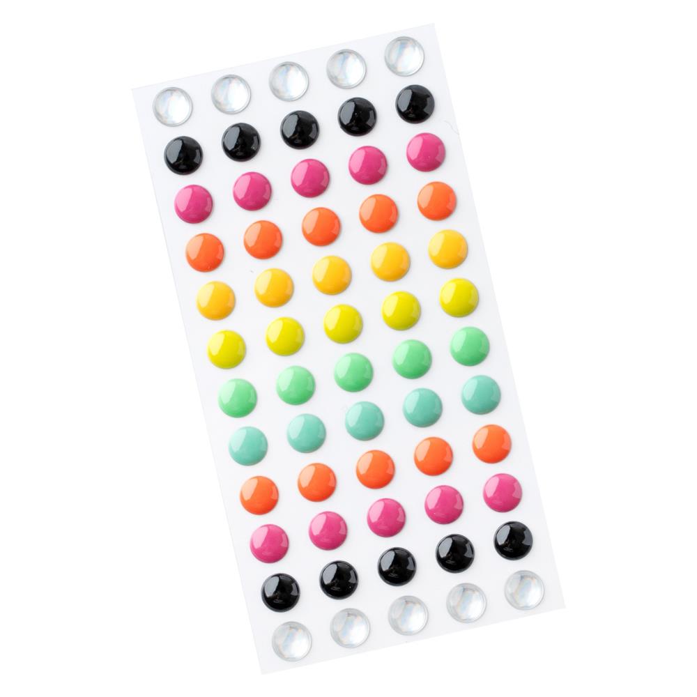 American Crafts Happy Halloween Enamel Dots 60/Pkg