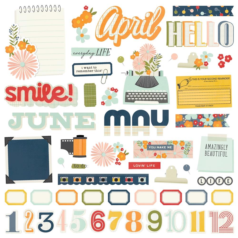 Simple Stories 12-Month Memory Calendar