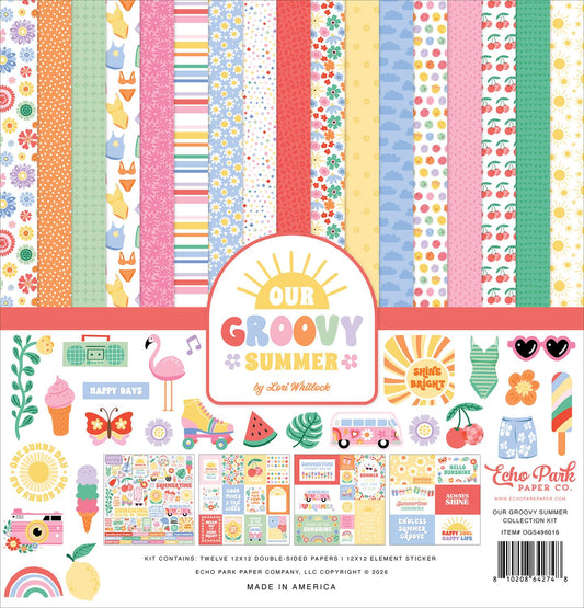 Echo Park Collection Kit 12"X12" - Our Groovy Summer