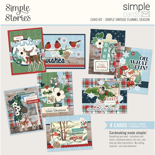 Simple Stories Simple Cards Card Kit - Simple Vintage Flannel Season