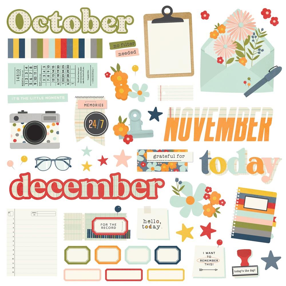 Simple Stories 12-Month Memory Calendar