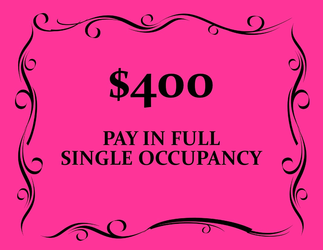 May 2025 Pay in Full Single Occupancy