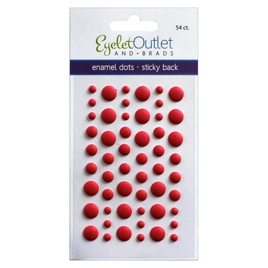 Eyelet Outlet Adhesive-Back Enamel Dots 54/Pkg